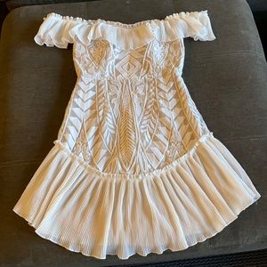 VICI Brand New Bouquet Toss Lace Ruffle Dress